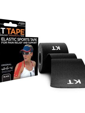 KT Tape Original Cotton Elastic Kinesiology Therapeutic Tape Black